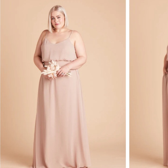 Birdy Grey Gwennie Dress Chiffon Taupe S - Picture 2 of 9